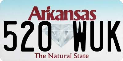 AR license plate 520WUK