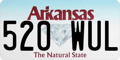 AR license plate 520WUL