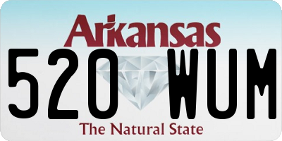 AR license plate 520WUM