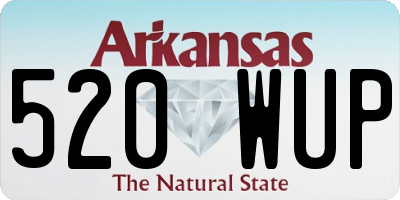 AR license plate 520WUP