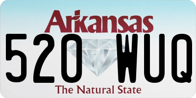 AR license plate 520WUQ