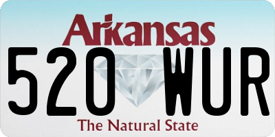 AR license plate 520WUR