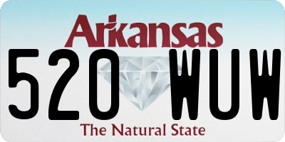 AR license plate 520WUW