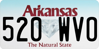 AR license plate 520WVO