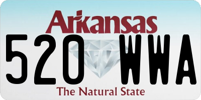 AR license plate 520WWA