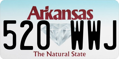 AR license plate 520WWJ