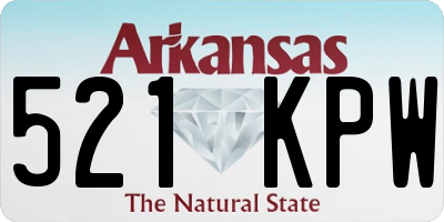 AR license plate 521KPW