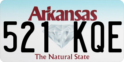 AR license plate 521KQE