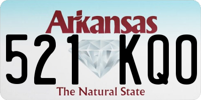 AR license plate 521KQO