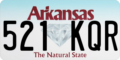 AR license plate 521KQR
