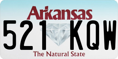 AR license plate 521KQW