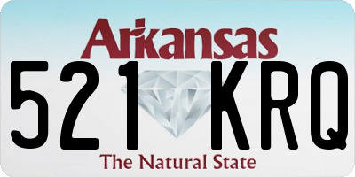 AR license plate 521KRQ
