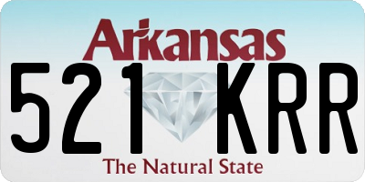 AR license plate 521KRR
