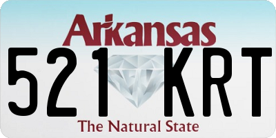 AR license plate 521KRT