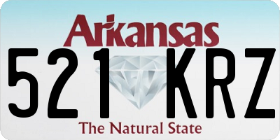 AR license plate 521KRZ