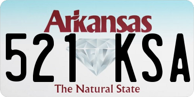 AR license plate 521KSA