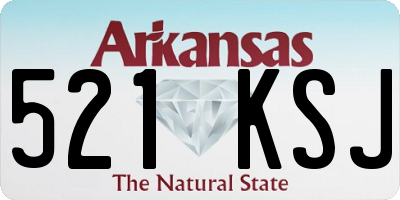 AR license plate 521KSJ