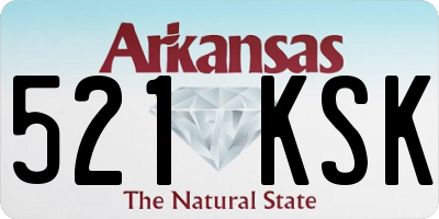 AR license plate 521KSK
