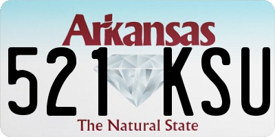 AR license plate 521KSU