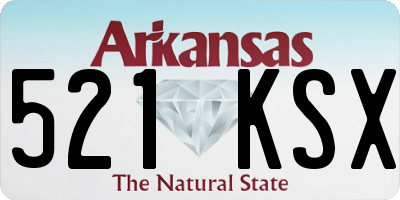 AR license plate 521KSX