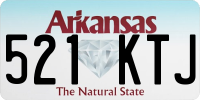 AR license plate 521KTJ