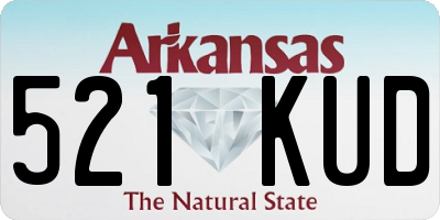 AR license plate 521KUD