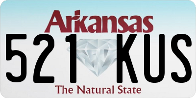 AR license plate 521KUS