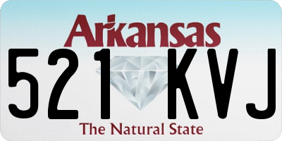 AR license plate 521KVJ