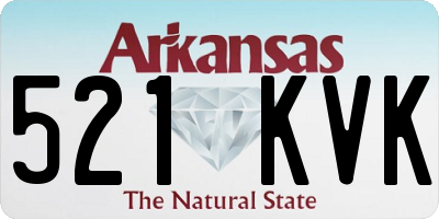 AR license plate 521KVK