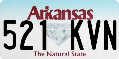 AR license plate 521KVN