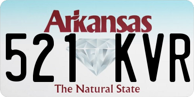 AR license plate 521KVR