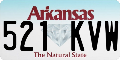 AR license plate 521KVW