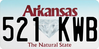 AR license plate 521KWB