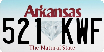AR license plate 521KWF
