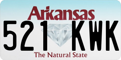 AR license plate 521KWK