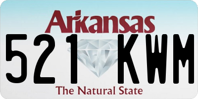 AR license plate 521KWM