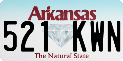 AR license plate 521KWN