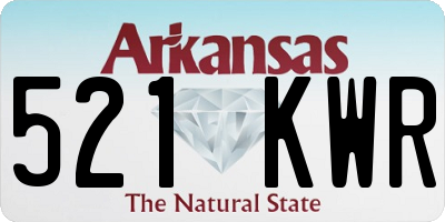AR license plate 521KWR