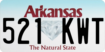 AR license plate 521KWT