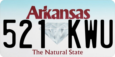 AR license plate 521KWU