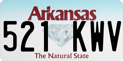 AR license plate 521KWV