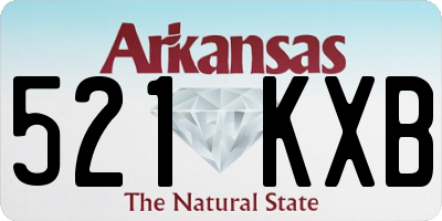AR license plate 521KXB