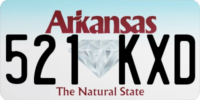 AR license plate 521KXD