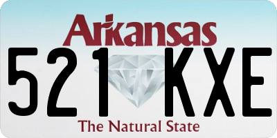 AR license plate 521KXE