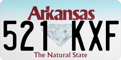 AR license plate 521KXF