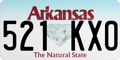 AR license plate 521KXO