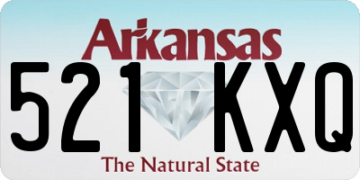 AR license plate 521KXQ