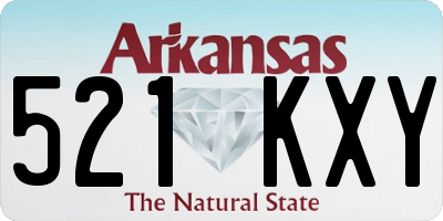 AR license plate 521KXY