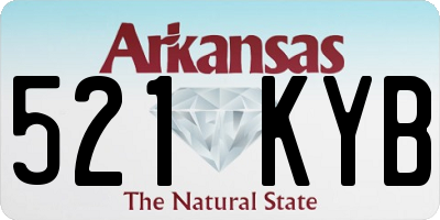 AR license plate 521KYB