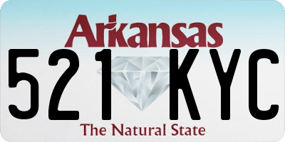 AR license plate 521KYC